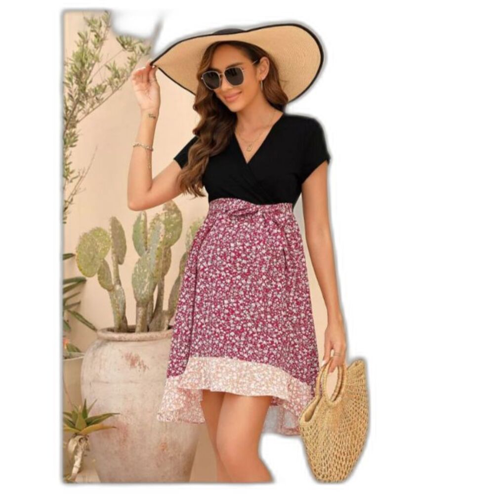 Women's Maternity Dress -Yesfashion- Size S